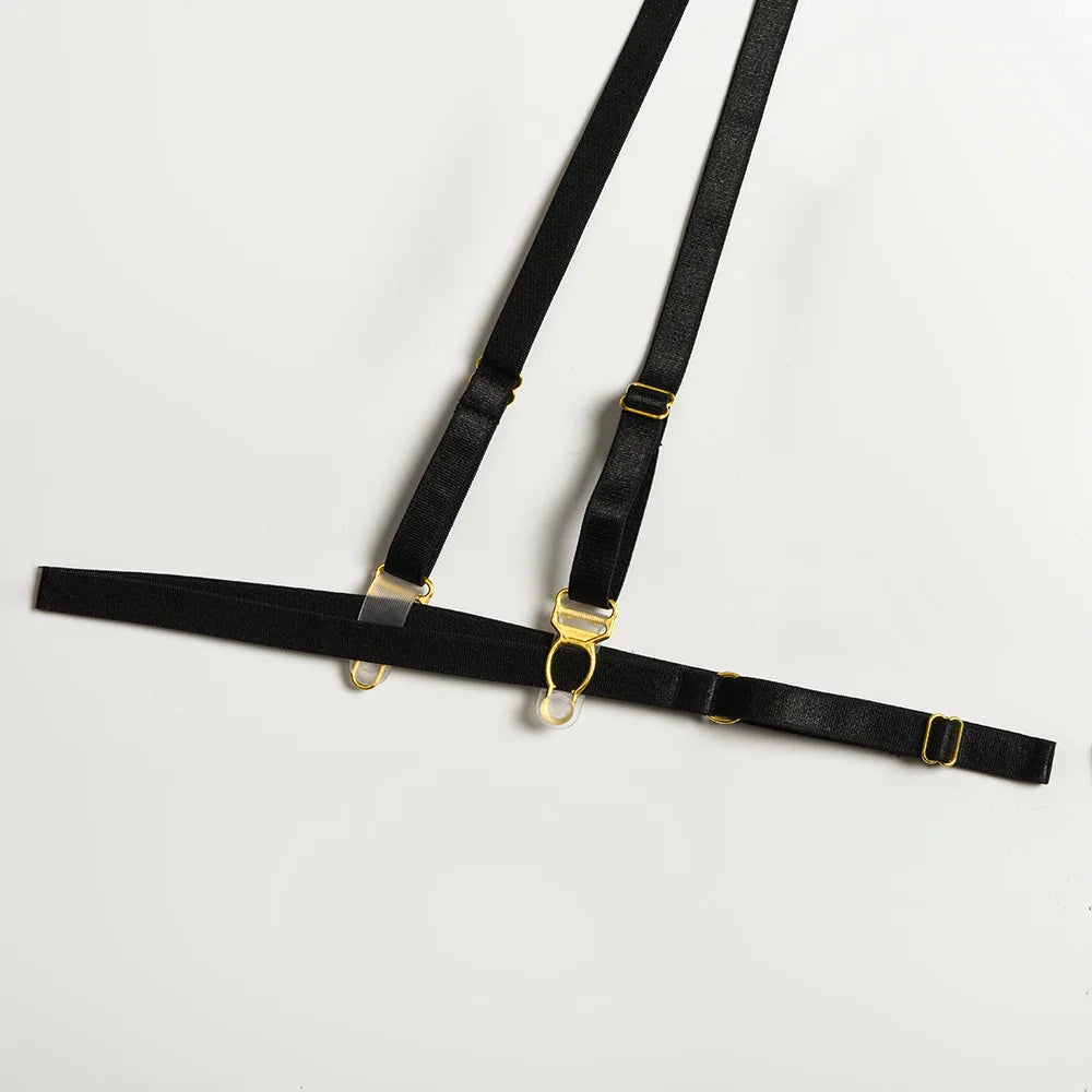 Patchwork Lace Lingerie Set – 3 Piece