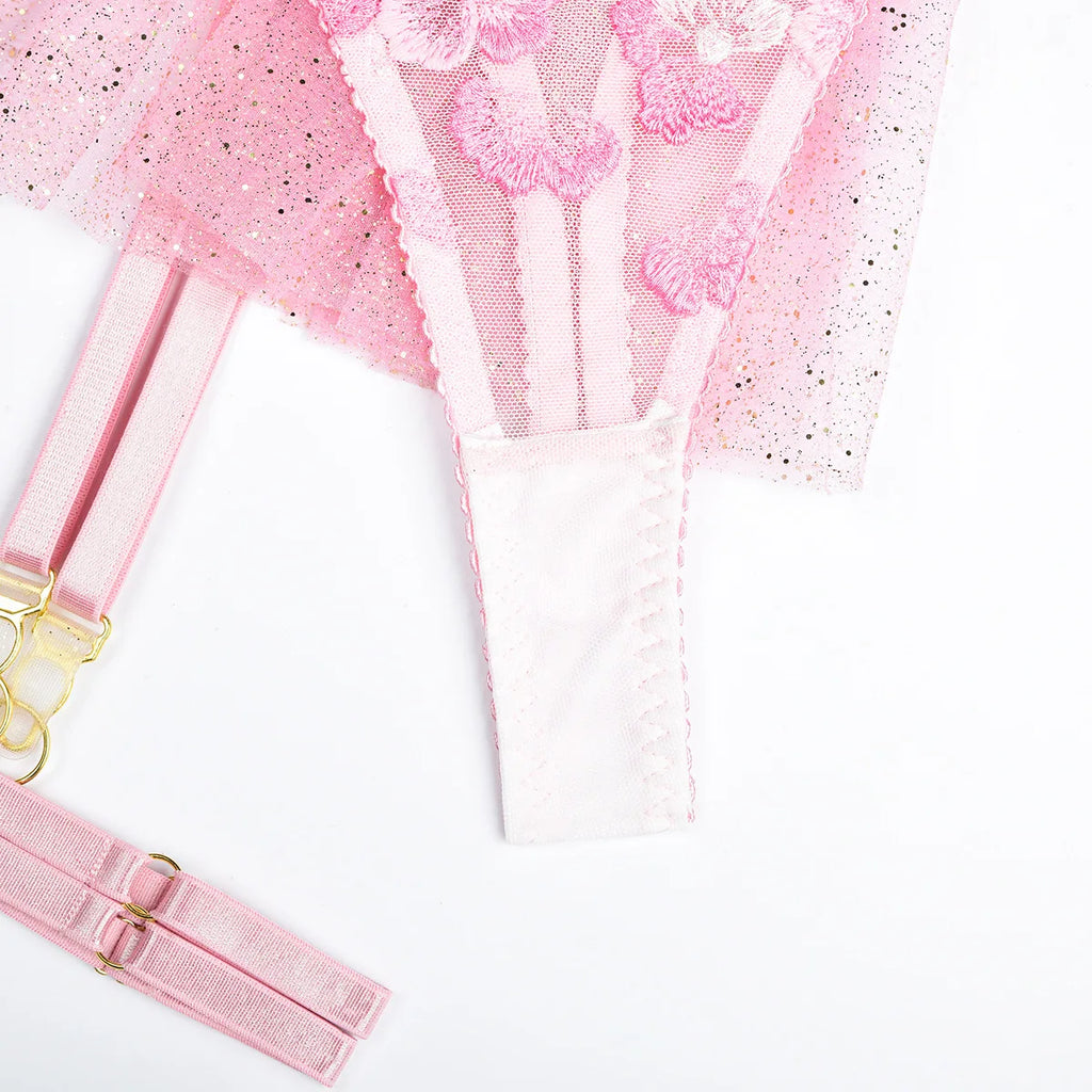 Fairy Lace Transparent Lingerie Set (3pcs)