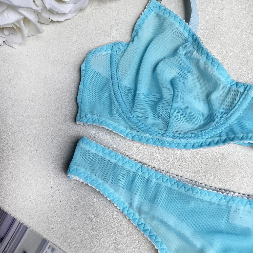 Seamless Lace Push-Up Bra & Panty Set