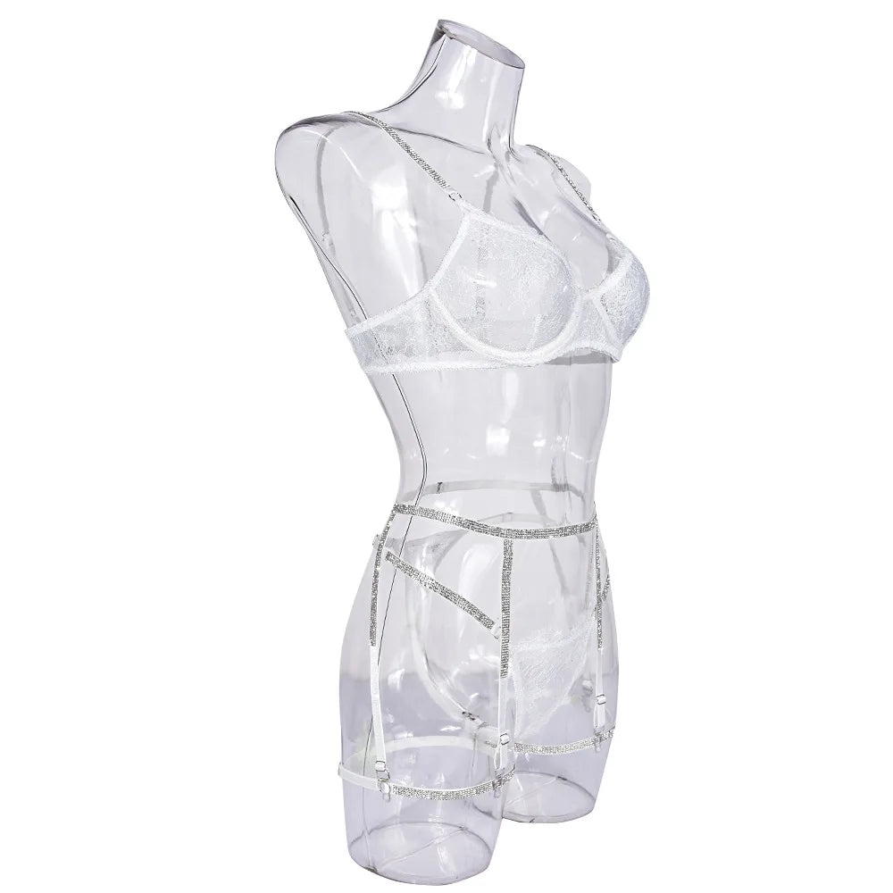 Sheer Mesh Lace Chemise Babydoll