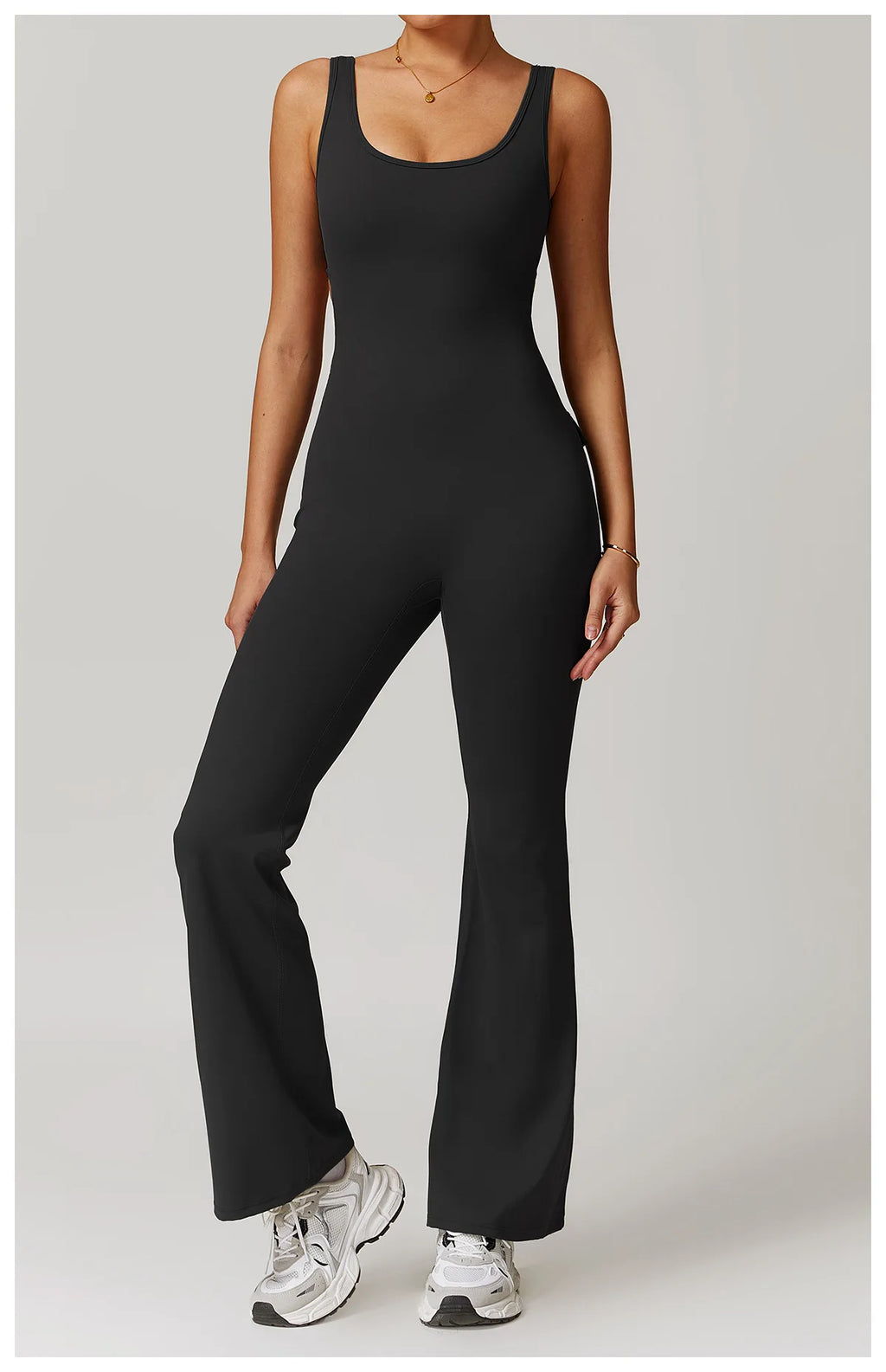 Utility Flare Jumpsuit - Backless