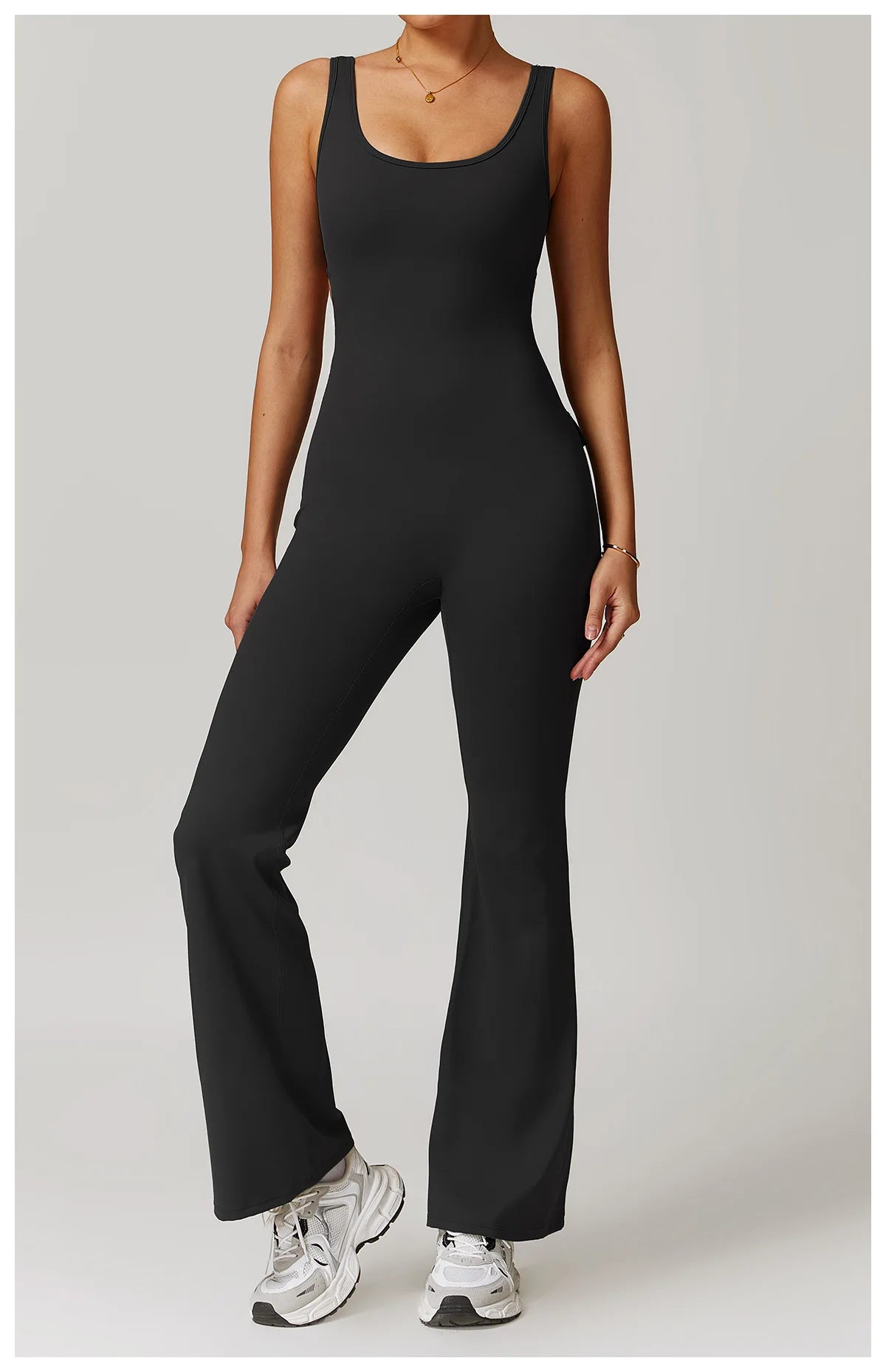Utility Flare Jumpsuit - Backless