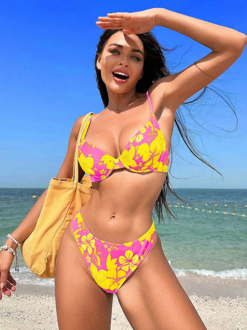 Savanna Bloom - Floral Triangle Bikini