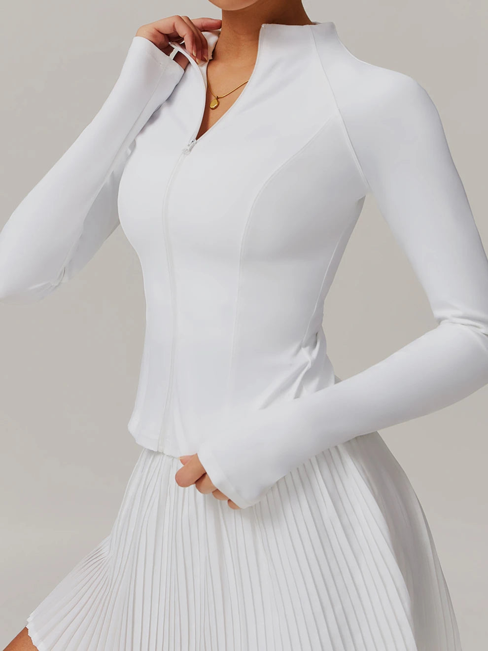 ZipSculpt Jacket - Stand Collar