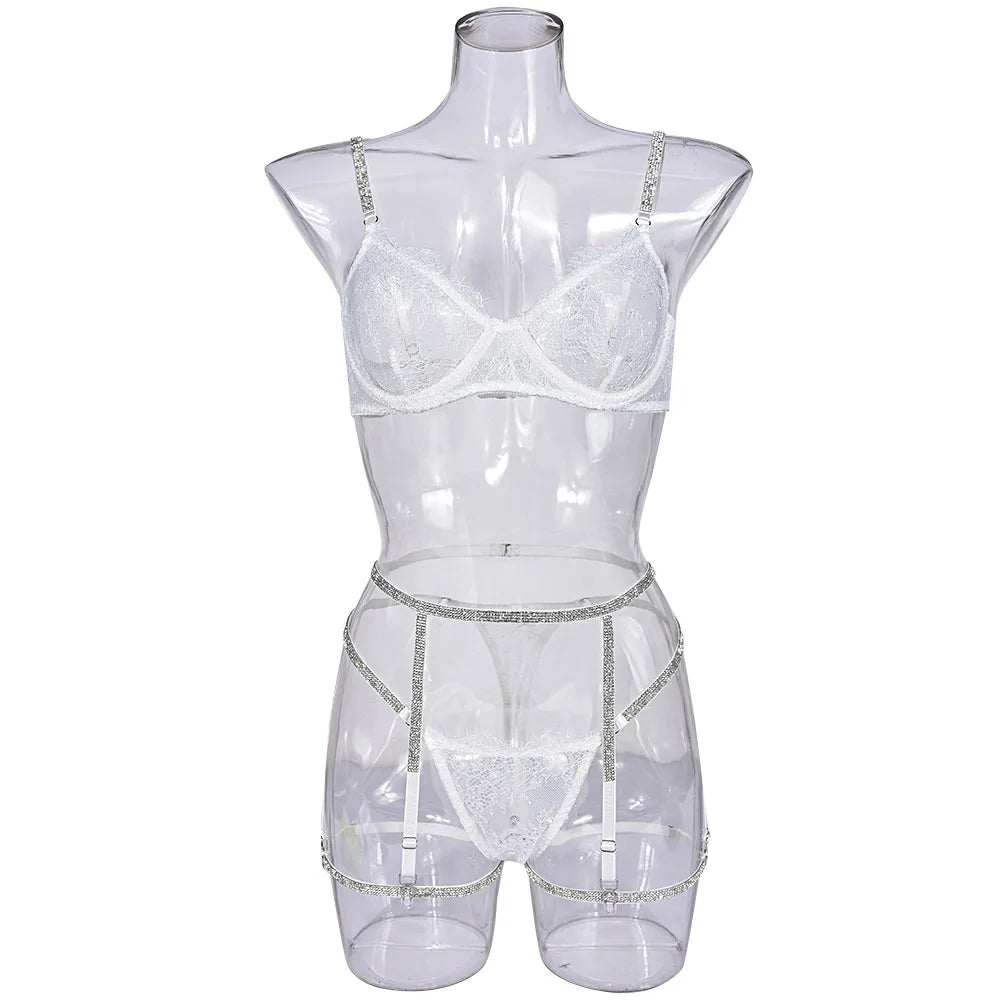 Sheer Mesh Lace Chemise Babydoll