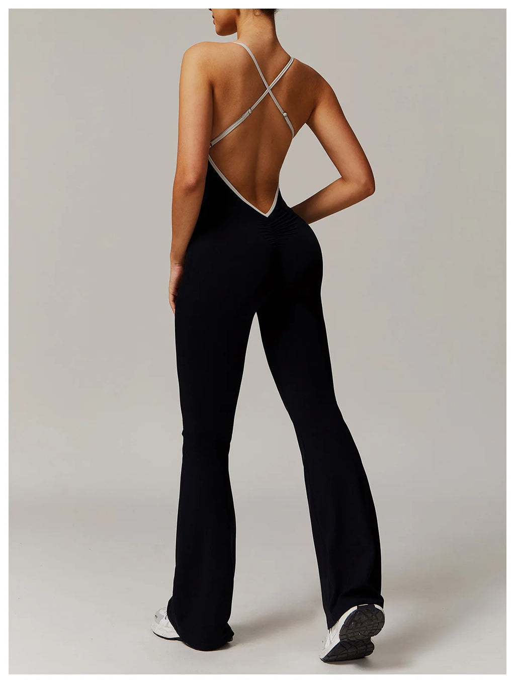 FlareCut Jumpsuit - Backless Strap