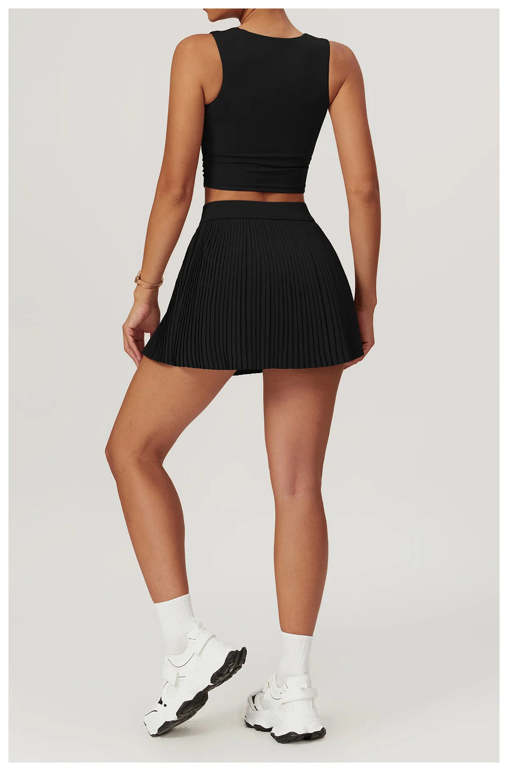 CourtSkirt Set - Vest & Pleat Skirt