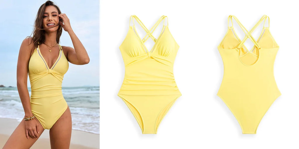 Women’s One-Piece Tummy Control Push-Up Swimsuit