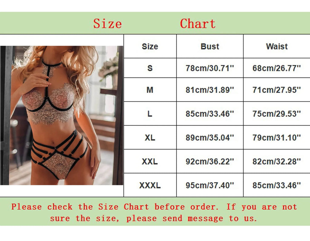 Floral Lace Wire Free Bralette & Thong Set