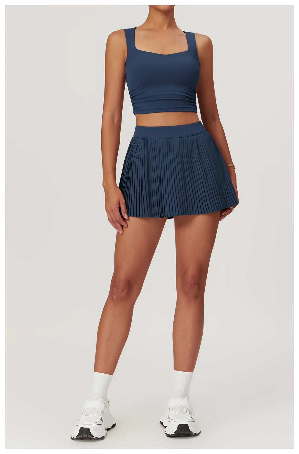 CourtSkirt Set - Vest & Pleat Skirt