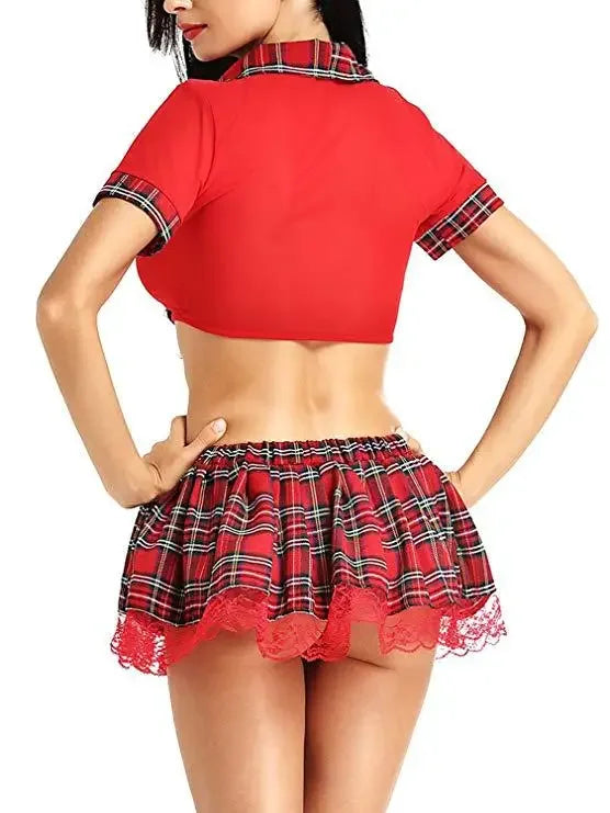 Sexy Nurse Roleplay Costume – Lace Uniform with Thong Skirt