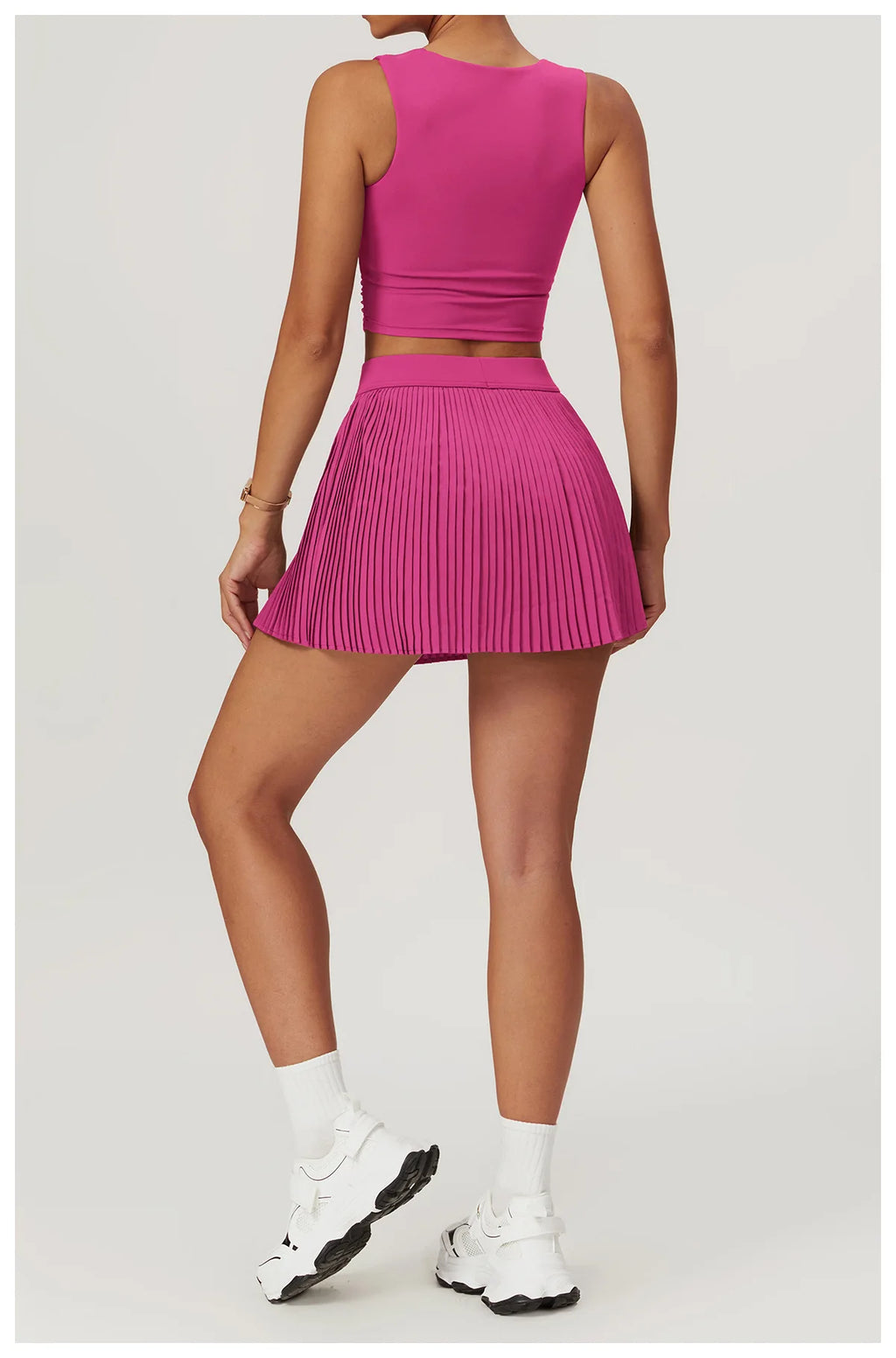 CourtSkirt Set - Vest & Pleat Skirt