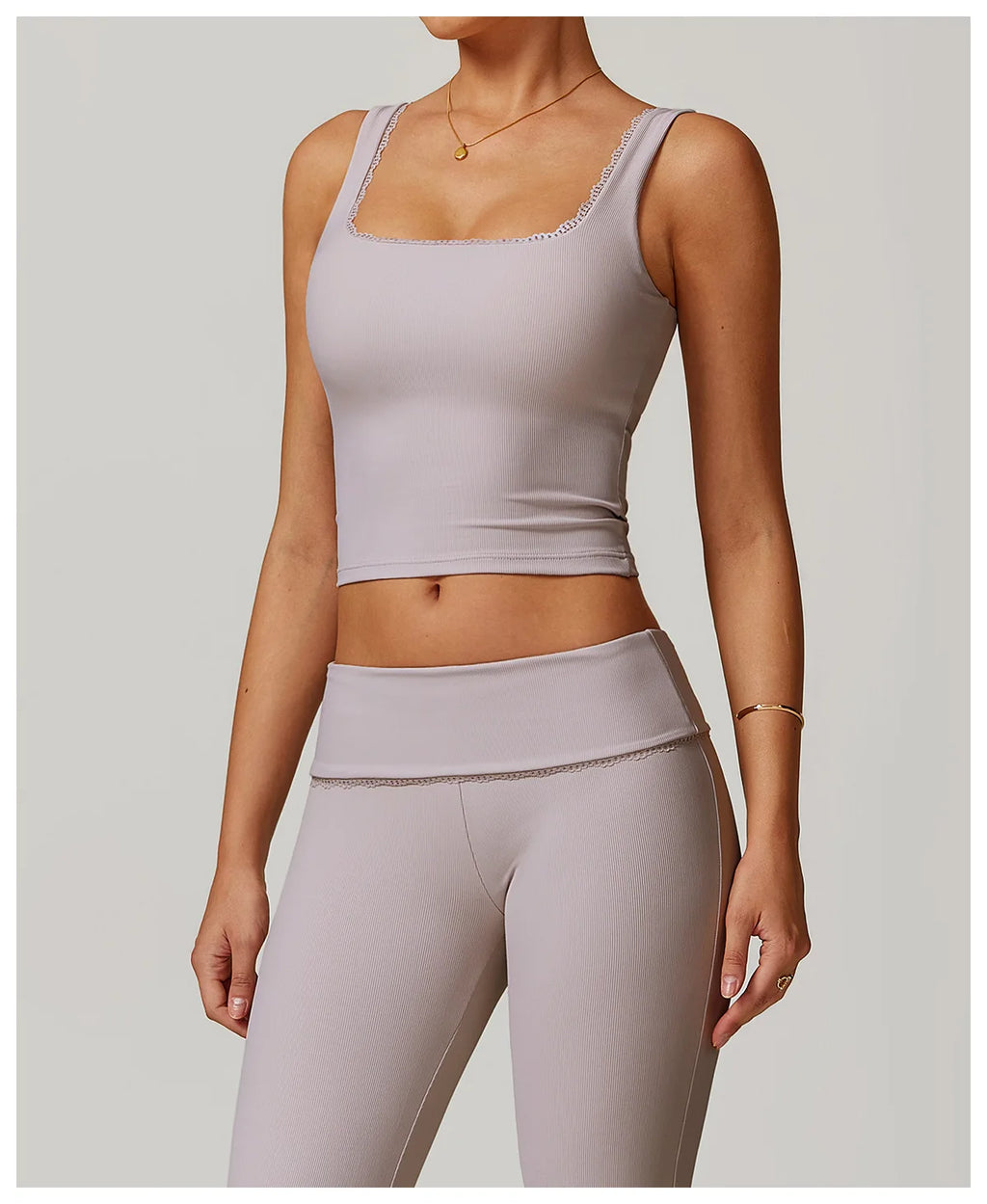 RuffleSquare Bra - Square Neck