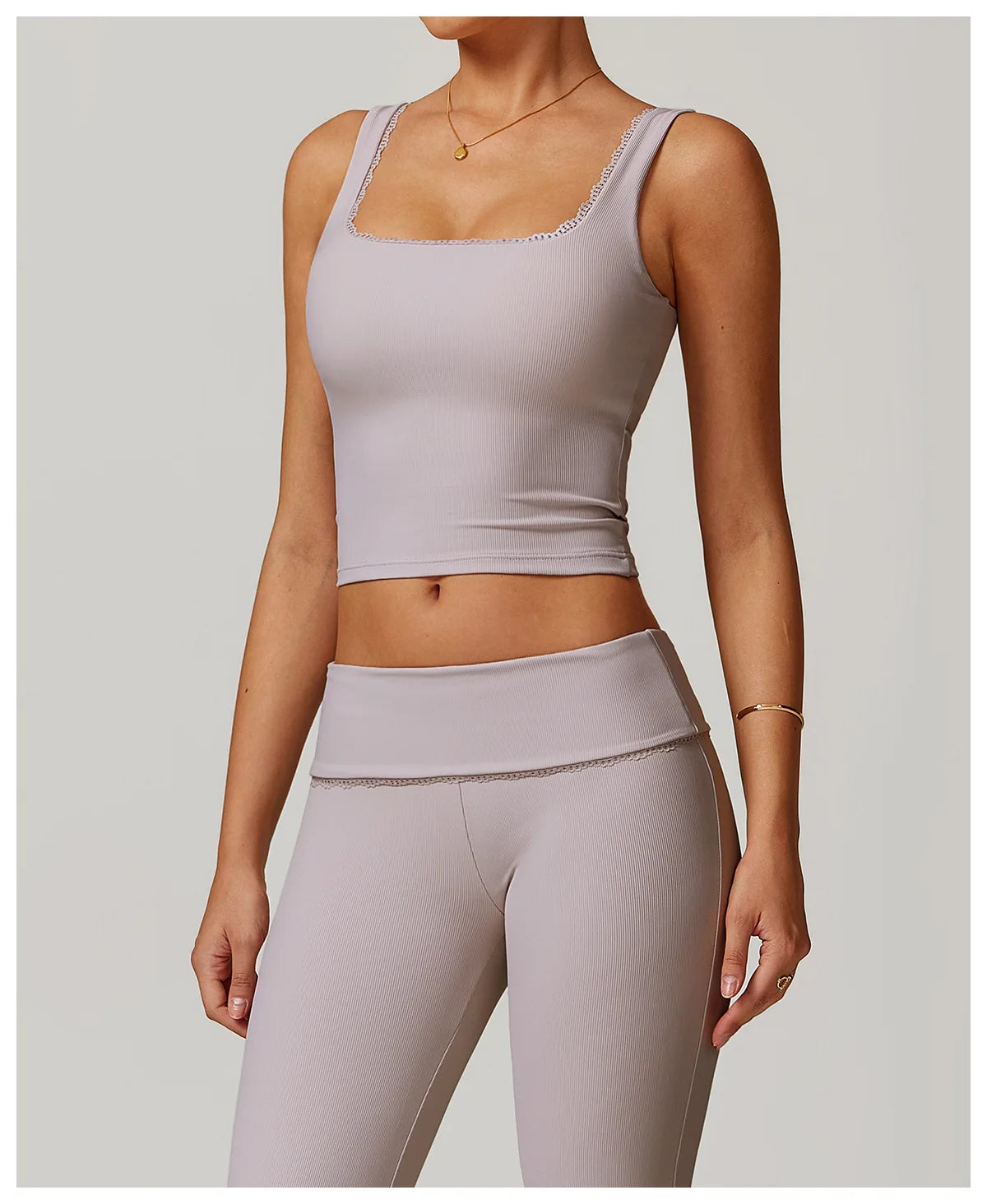 RuffleSquare Bra - Square Neck