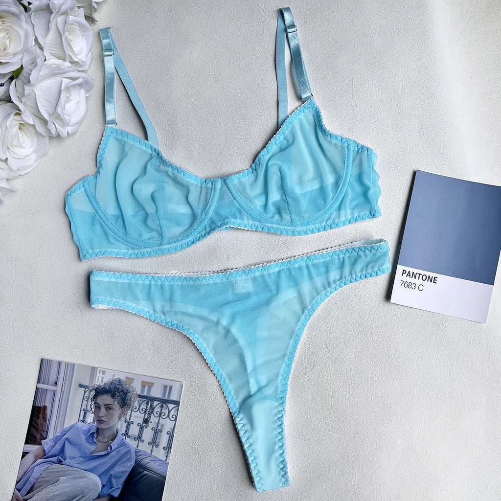 Seamless Lace Push-Up Bra & Panty Set