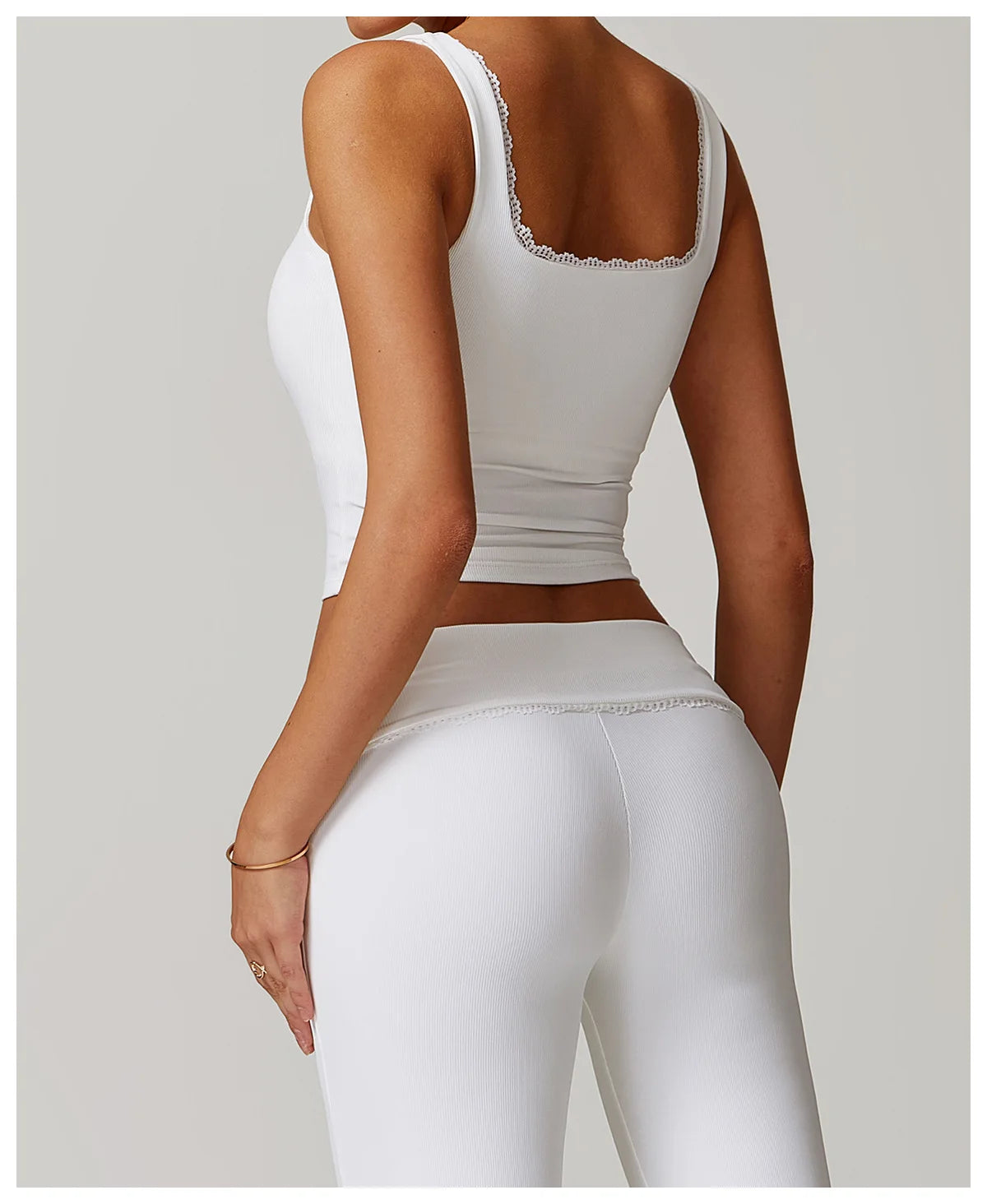 RuffleSquare Bra - Square Neck