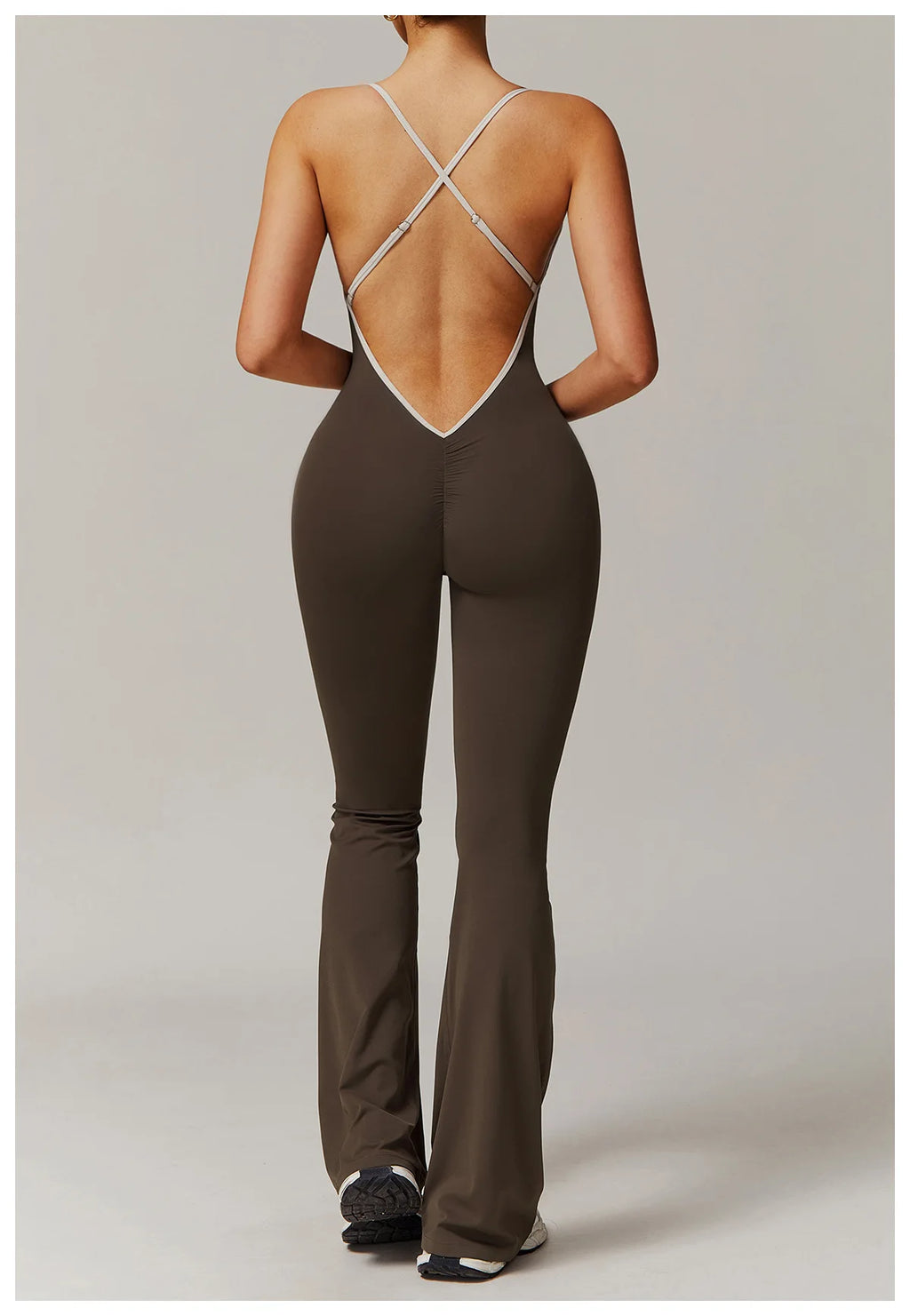 FlareCut Jumpsuit - Backless Strap
