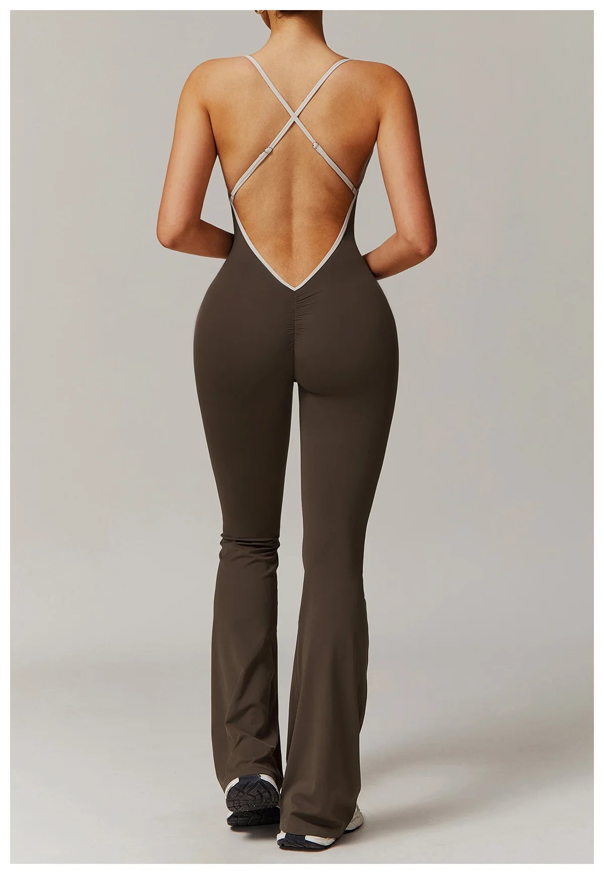 FlareCut Jumpsuit - Backless Strap