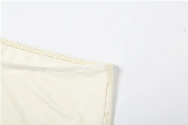 Sisterlinda 3d Flower Applique 3Piece Set Women Halter Metal Buckle Camisole+Briefs+See Through Long Skirts Ruched Elegant Suits