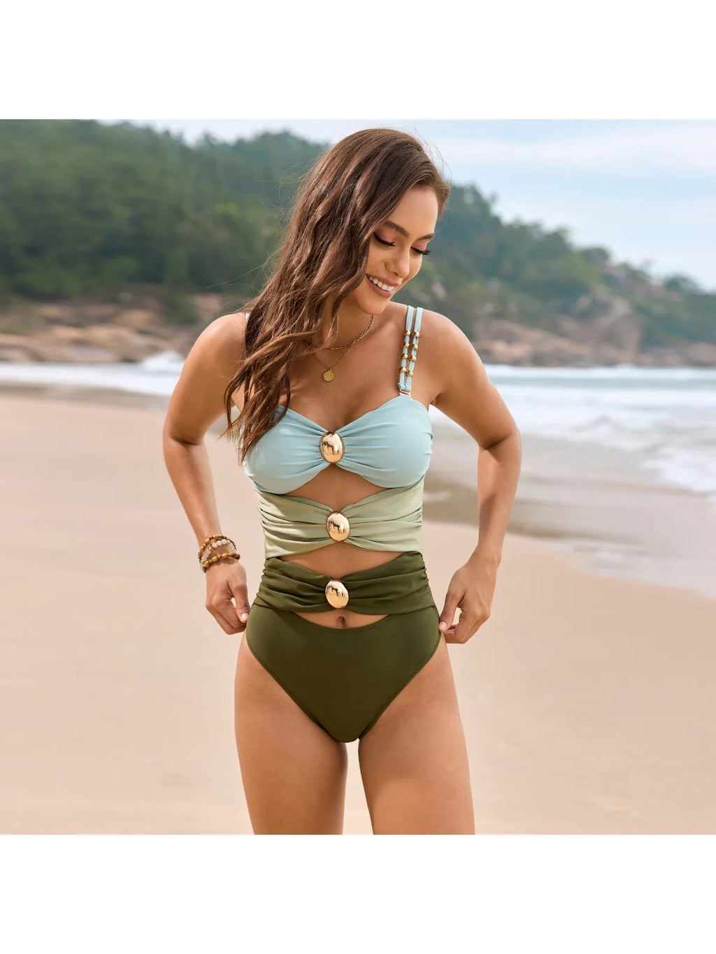 Savanna Bandeau - Floral One-Piece