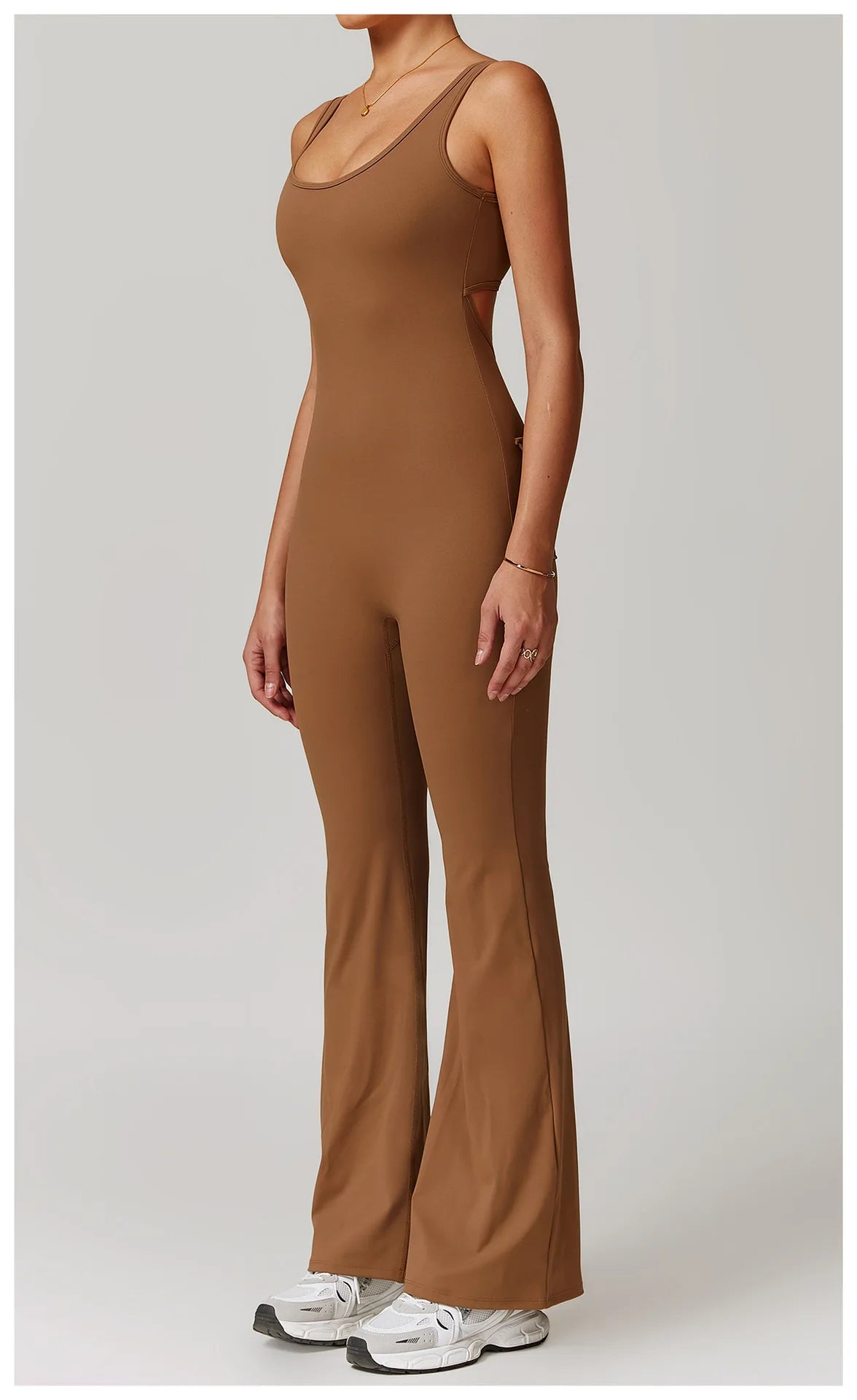 Utility Flare Jumpsuit - Backless