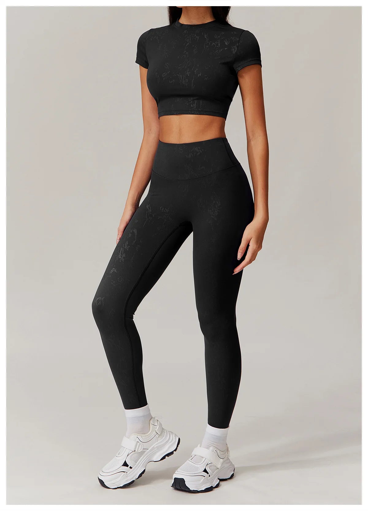 LuxeFoil Leggings - High Waist