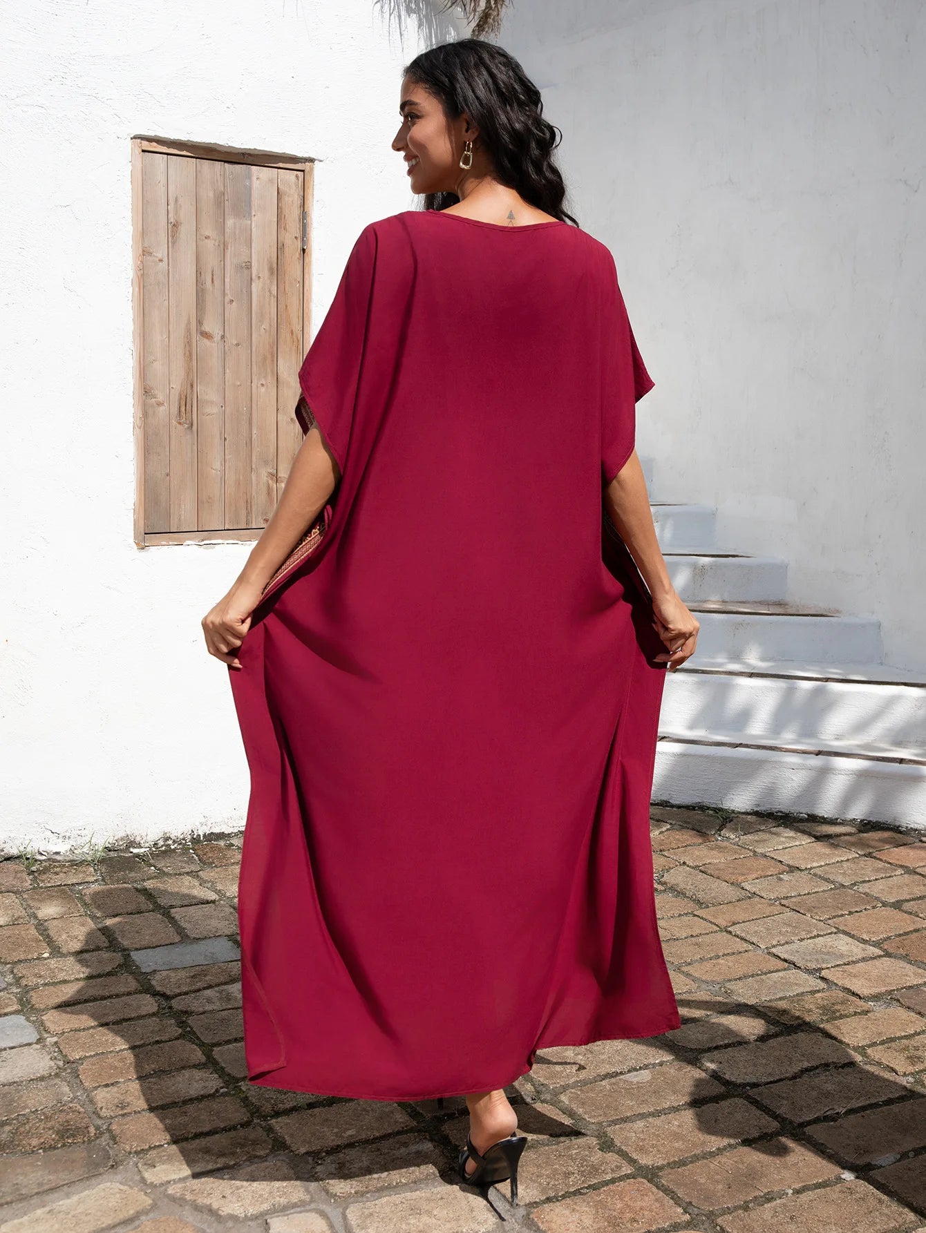 Serene Stitch - Embroidered Robe
