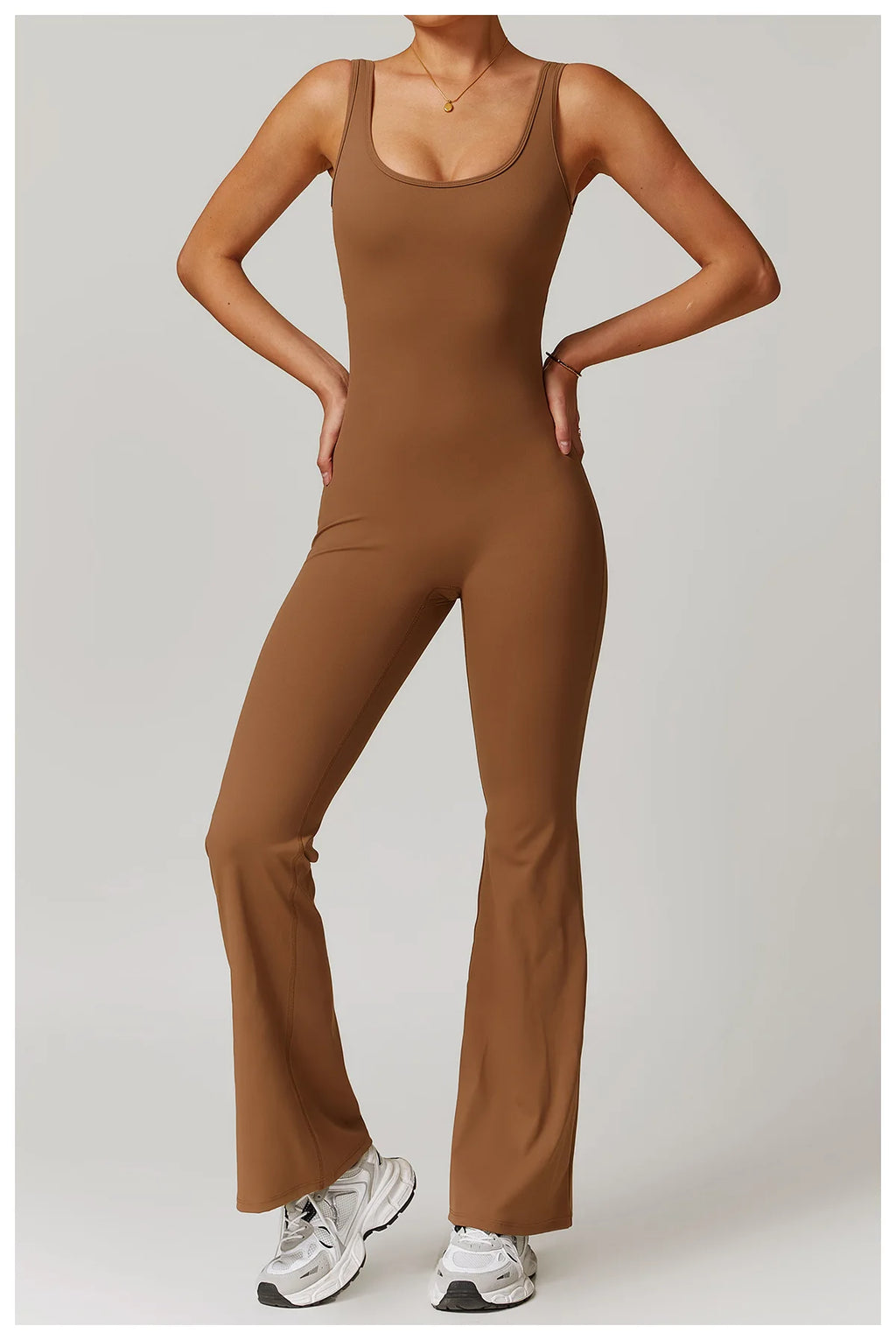 Utility Flare Jumpsuit - Backless