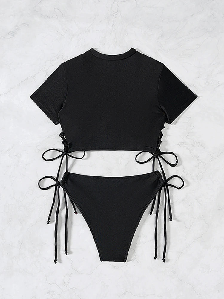 Aria Sport - Drawstring Crop Bikini