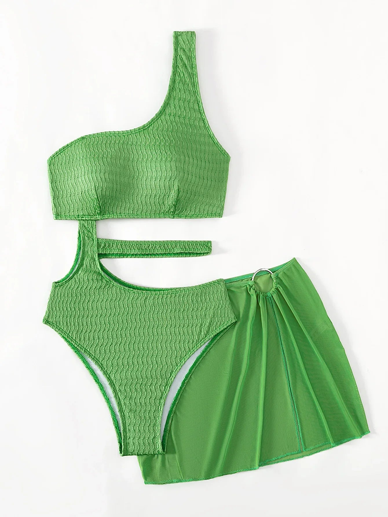 Valeria Mesh Skirt - One-Shoulder Set