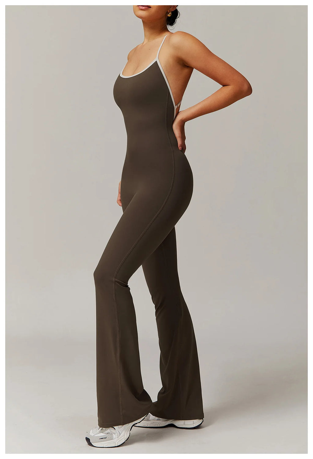 FlareCut Jumpsuit - Backless Strap