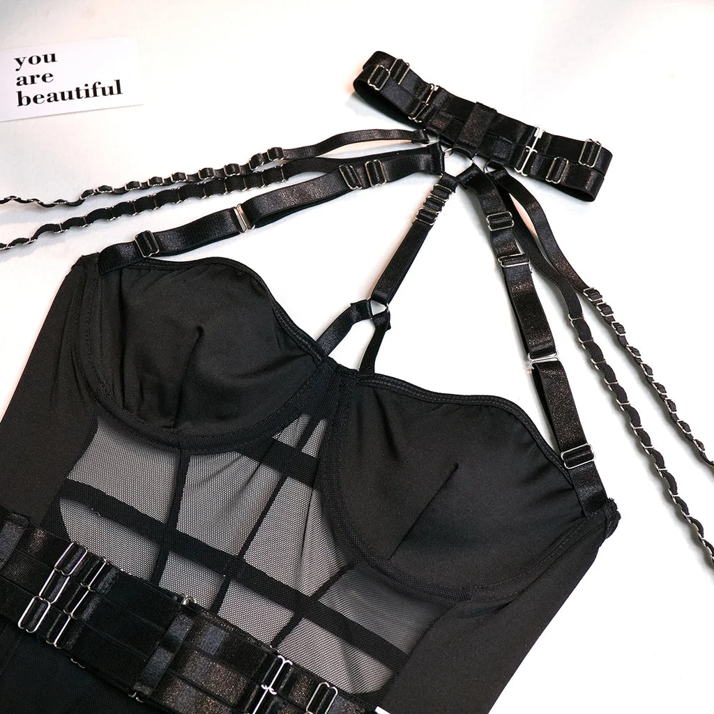 Off-Shoulder Lace Bodysuit – Bandage Fit