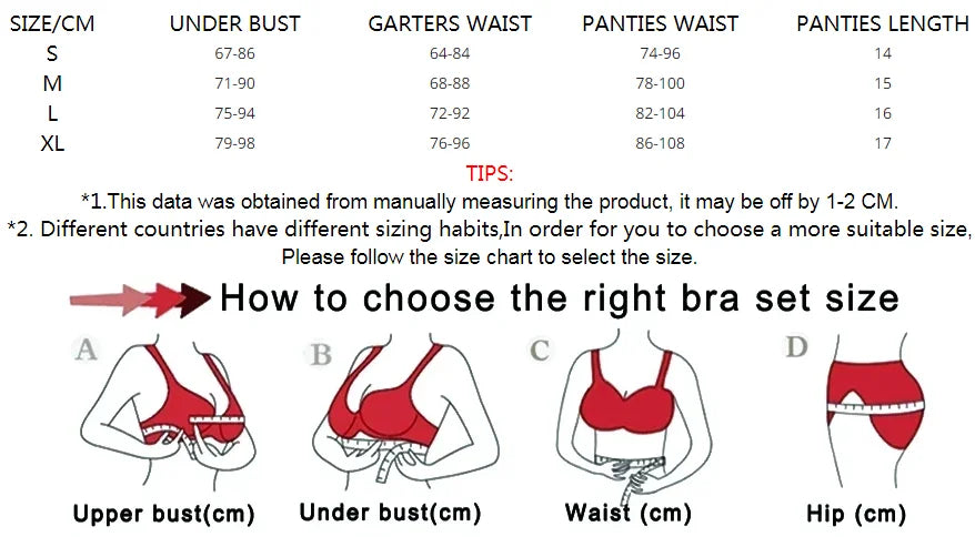 Transparent Lace Bra & Thong with Garter Belt