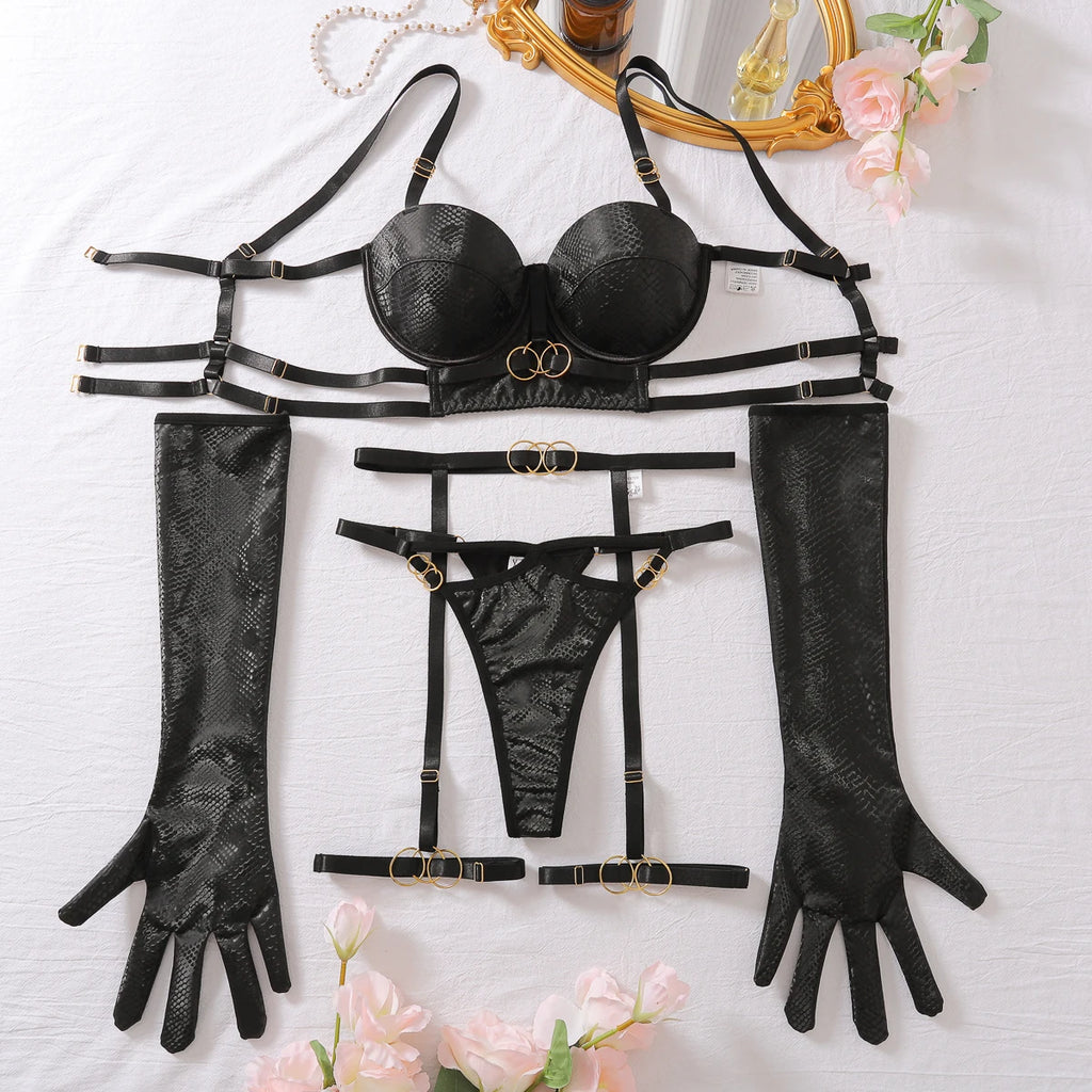 5-Piece Luxury Lace Lingerie Set