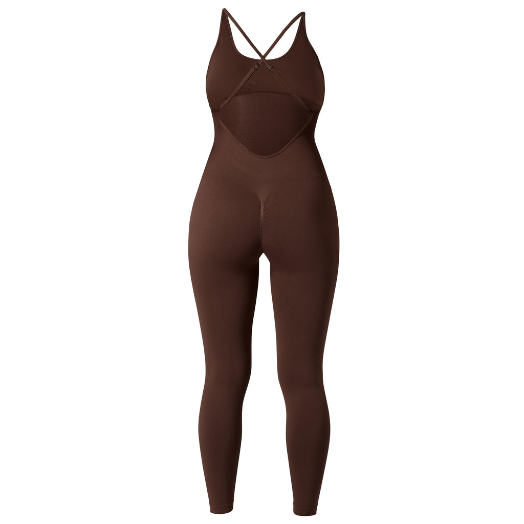 Sleeveless Bodycon Jumpsuit – Women’s Full-Season Fitness & Casual Sporty Playsuit