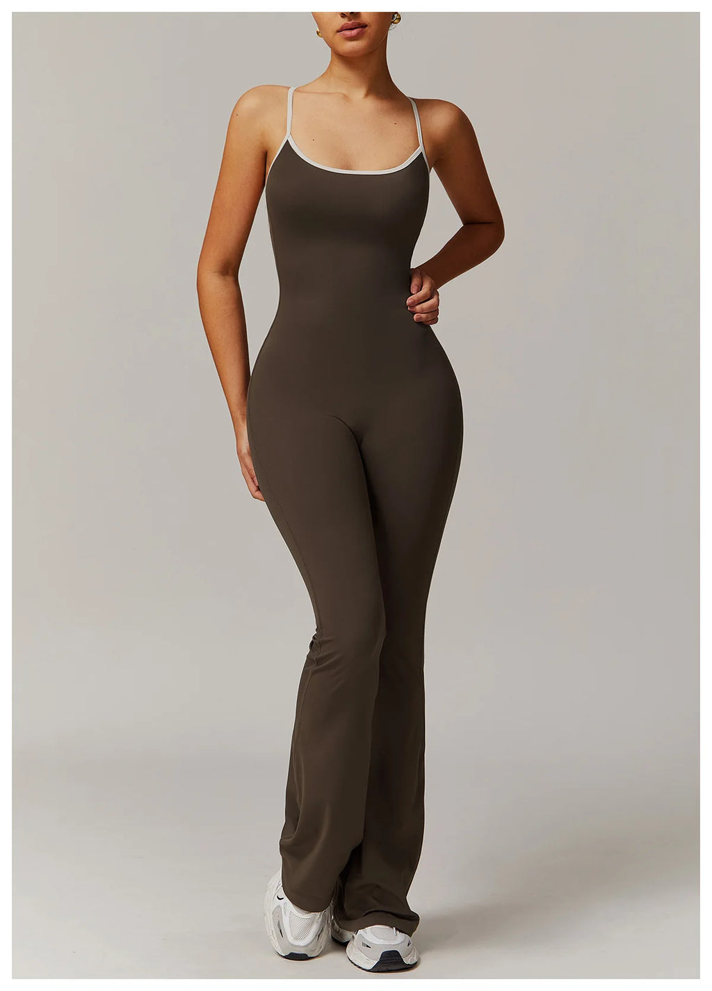 FlareCut Jumpsuit - Backless Strap