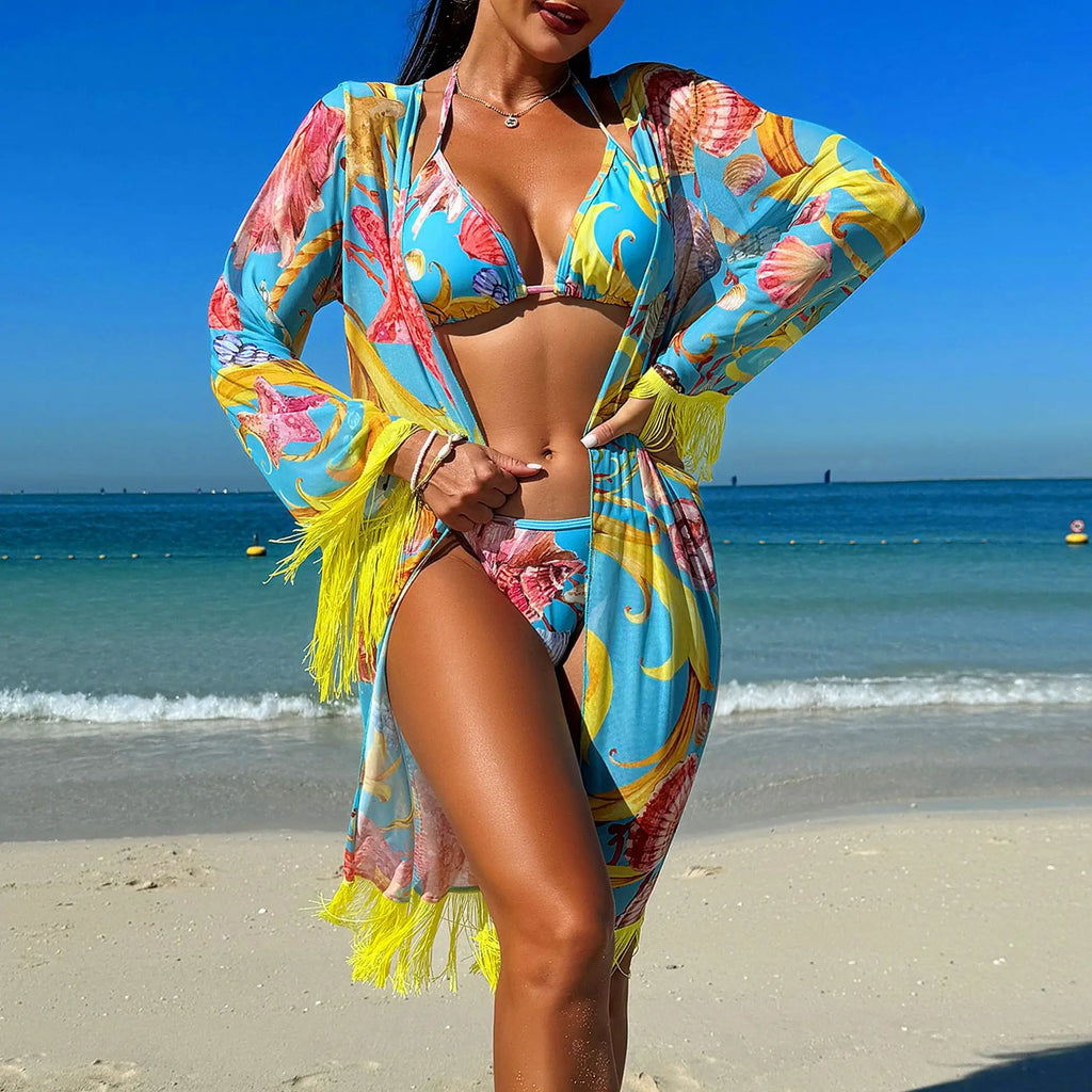 Coast Shade - Bikini & Tassel Hoodie