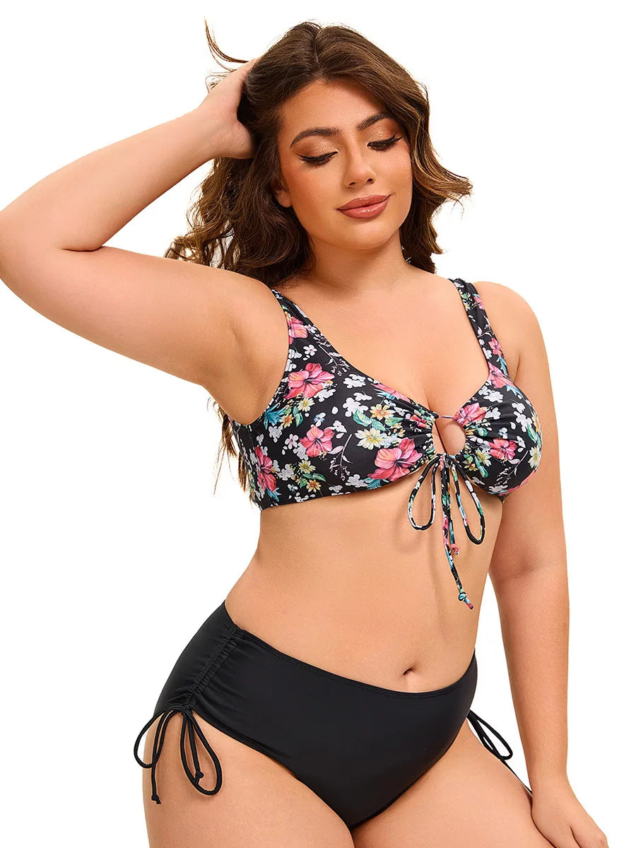 Savanna Bloom - Plus Floral One-Piece