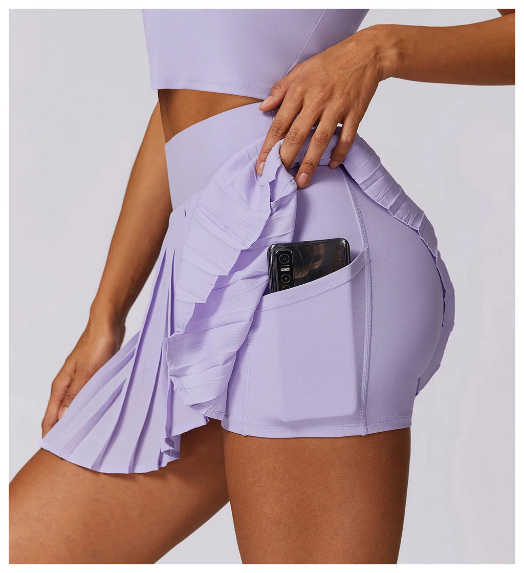 A-Line Court Skort - Welt Pocket