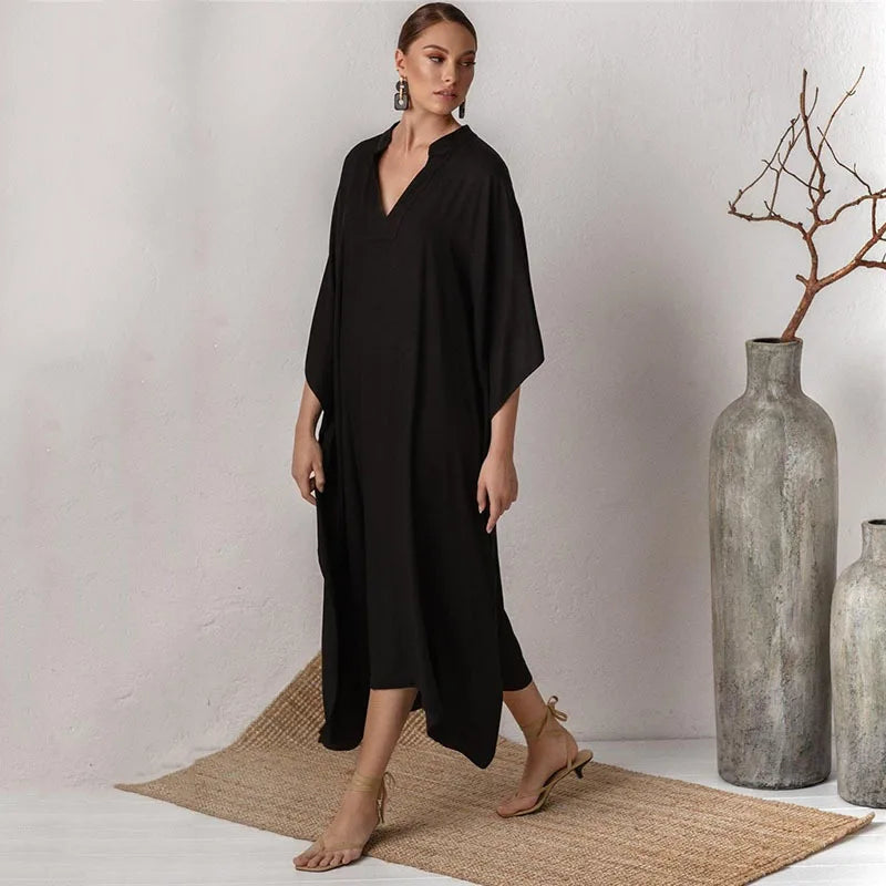 Aurora Verde – Kaftan Maxi Dress