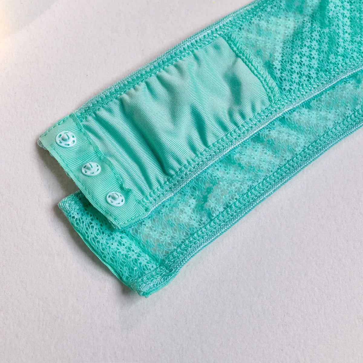 Hollow-Out Lace Bodysuit – Deep V Underwire