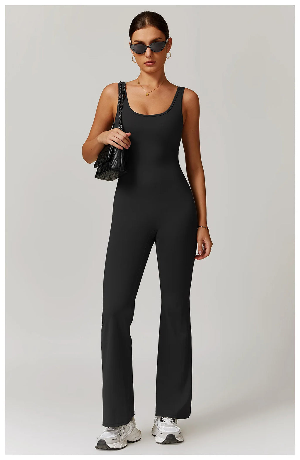 Utility Flare Jumpsuit - Backless