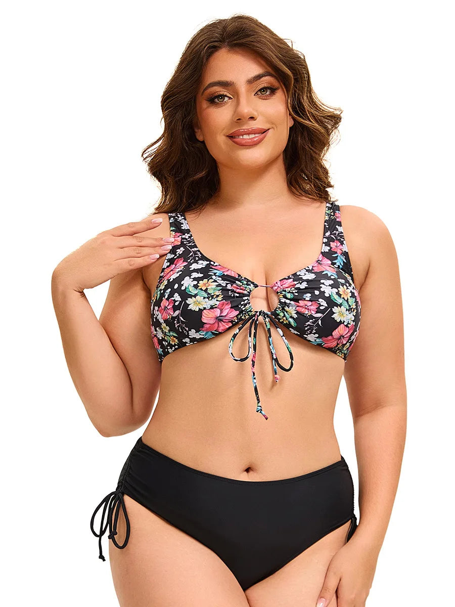 Savanna Bloom - Plus Floral One-Piece