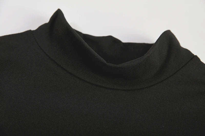 Criss Cross Cut Out Dress – Sexy Sleeveless Bodycon Mock Neck Dress for Women