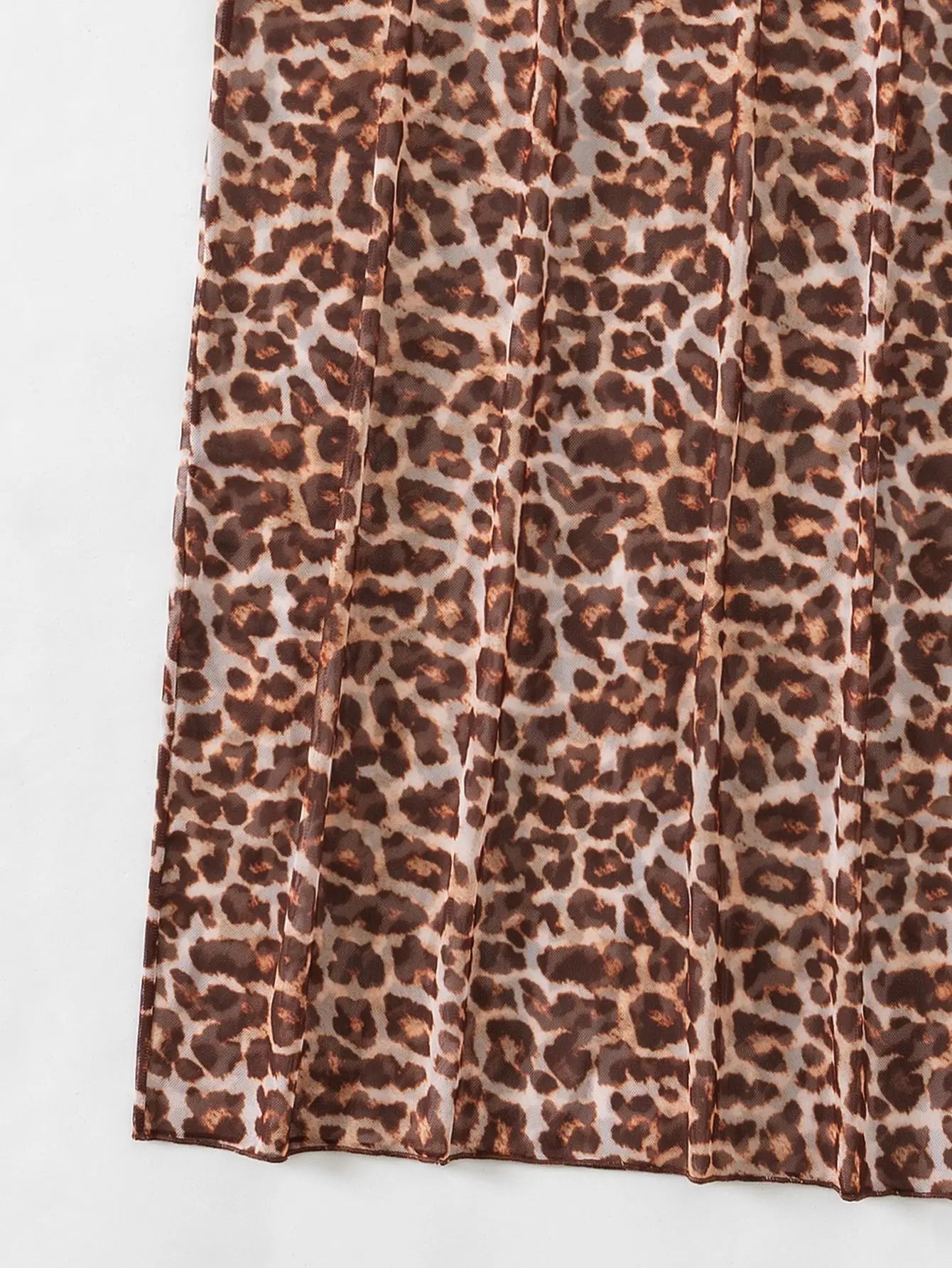 Feline Mesh - High-Waist Skirt