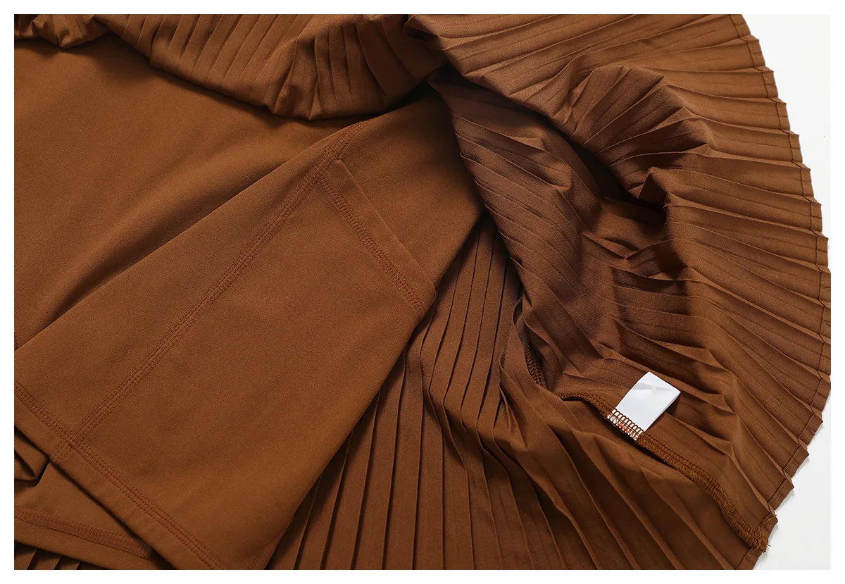 CourtSkirt Set - Vest & Pleat Skirt