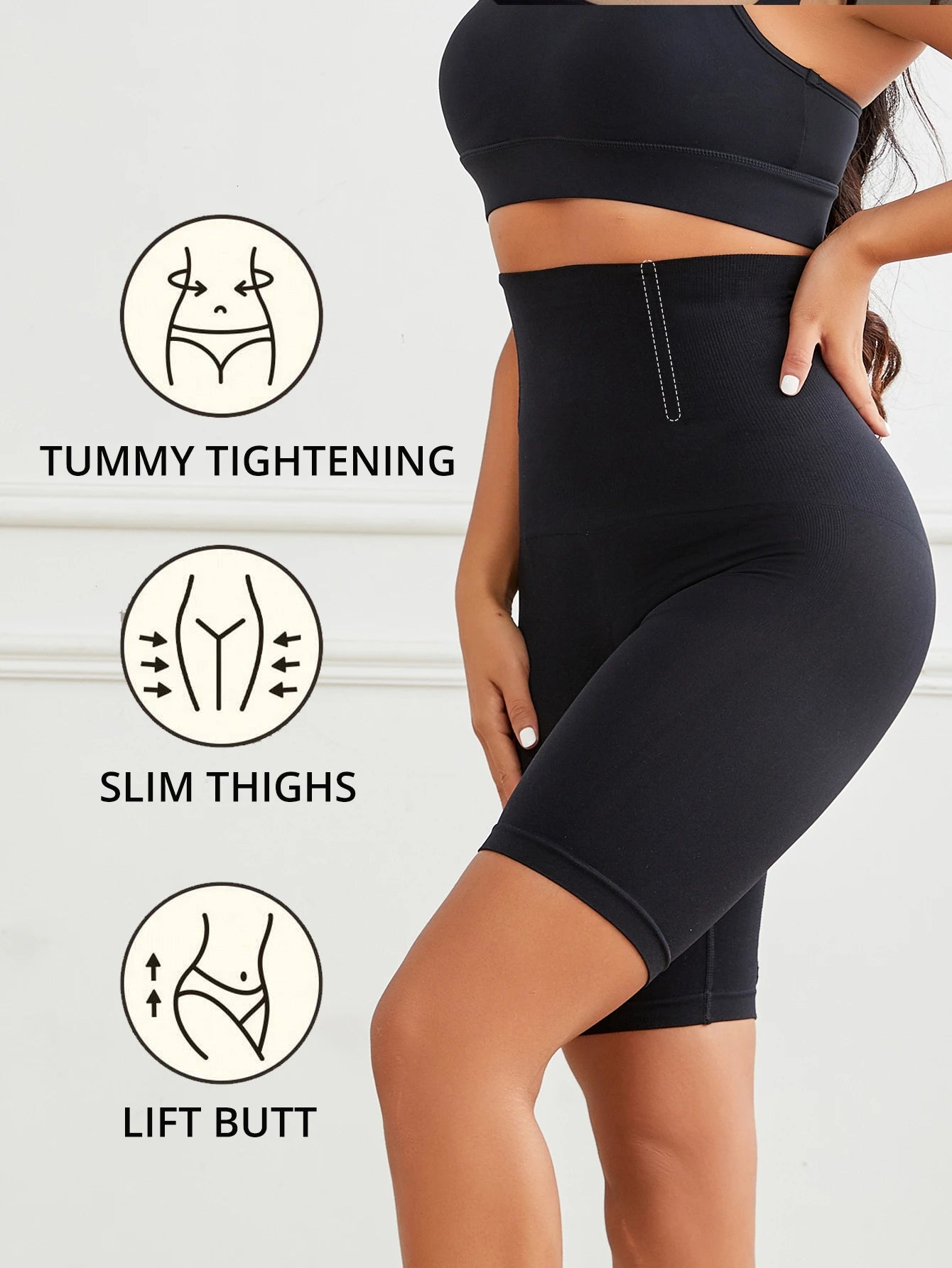 High Waist Tummy Control Shapewear Shorts – Seamless Butt Lifter & Thigh Slimmer