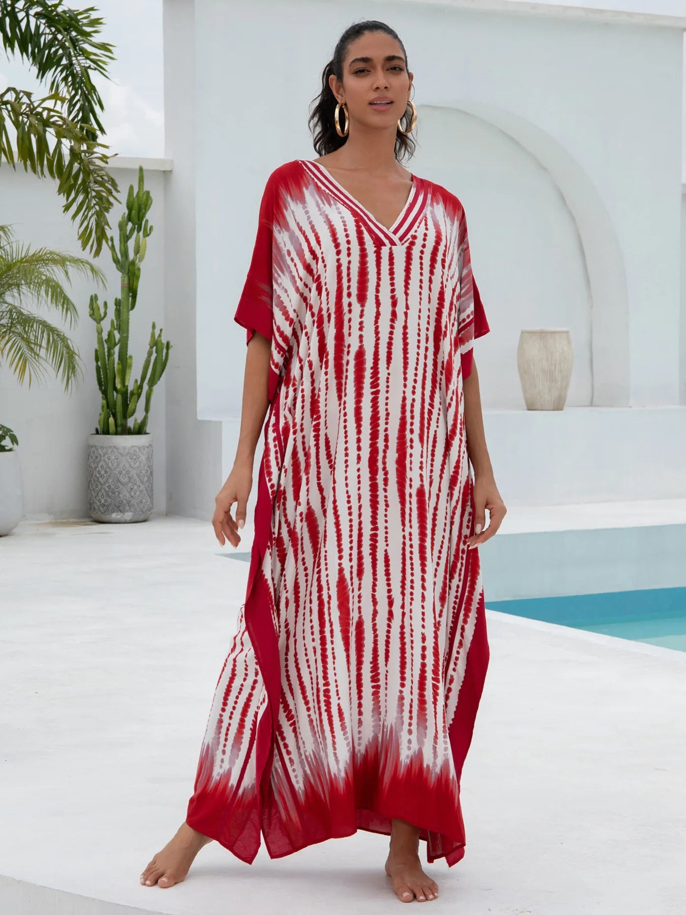 Marina Stripe - Long Robe