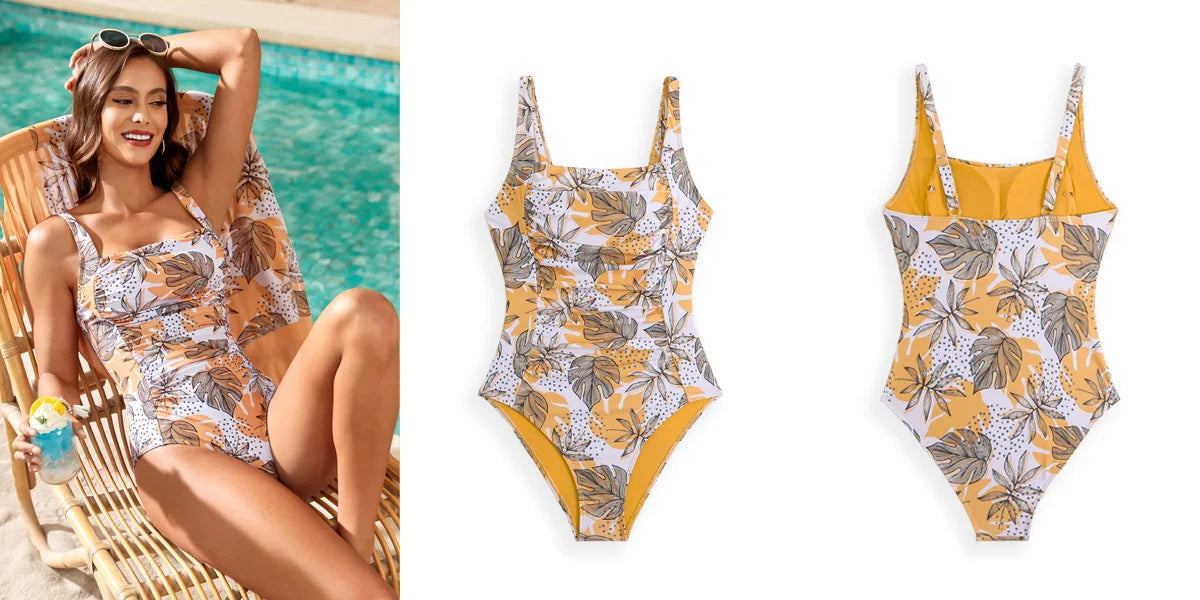 Savanna Petal - V-Neck One-Piece