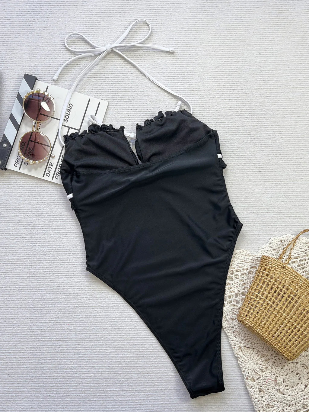 Aurora Pleat - Lace-Up One-Piece